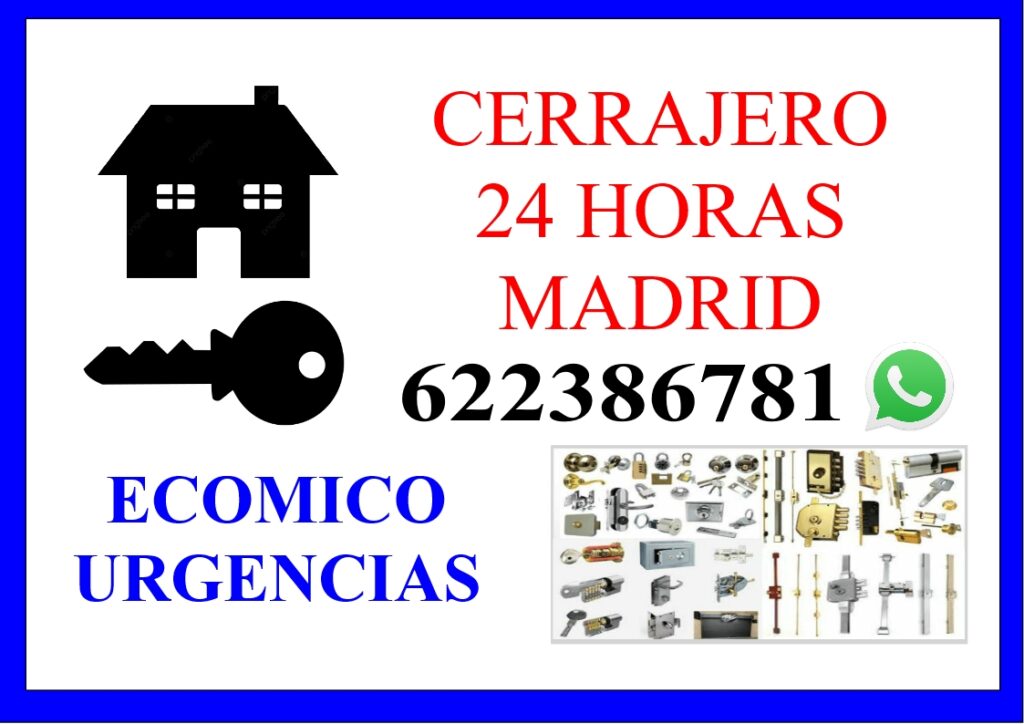 cerrajero urgente barato economico madrid 24 horas