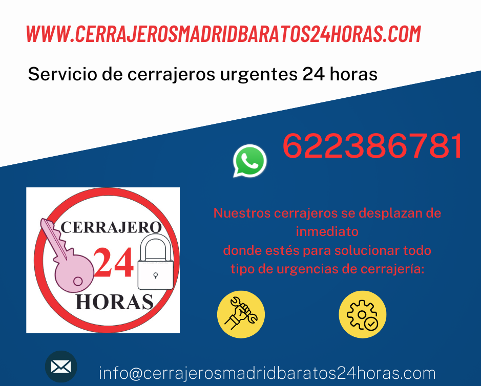 cerrajero urgente barato economico madrid 24 horas